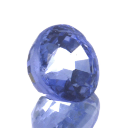 0,91ct. Blauer Saphir im Ovalschliff, 5,22 x 3,66 mm