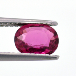 1.14ct Pink Tourmaline Oval Cut 7.68x6.03mm