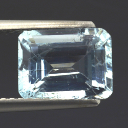 2.42ct Aquamarin Smaragd Schnitt