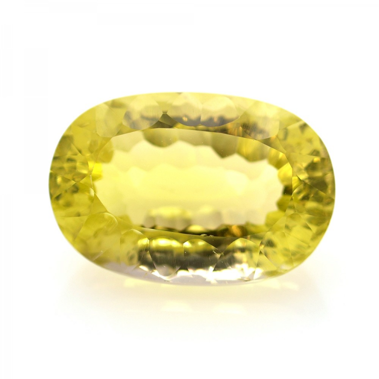 12.47ct Lemon Quartz Oval Cut