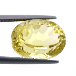 13.70ct Lemon Quartz Oval Cut