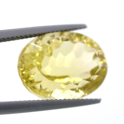 13.70ct Lemon Quartz Oval Cut