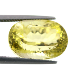 14.97ct Quarzo Limone in Faccettato Ovale