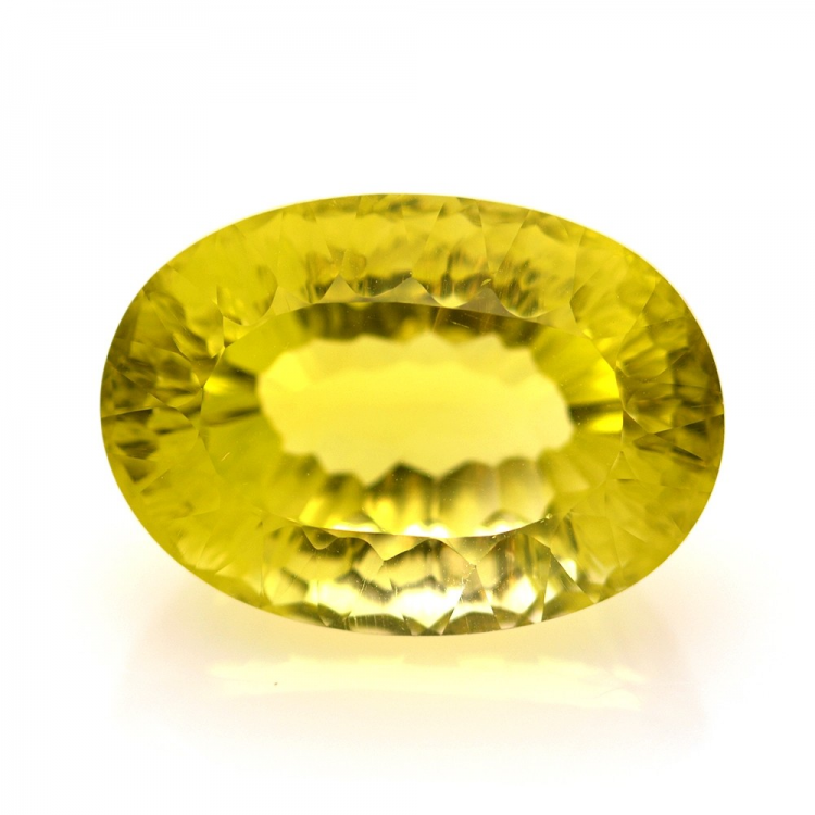 22.43ct Zitronenquarz Oval Schliff