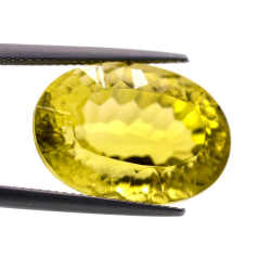 22.43ct Quarzo Limone in Faccettato Ovale