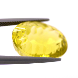 22.43ct Lemon Quartz Oval Cut