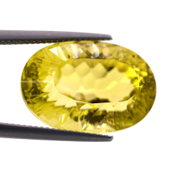 19.87ct Lemon Quartz Oval Cut