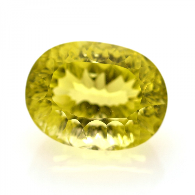 21.91ct Lemon Quartz Oval Cut