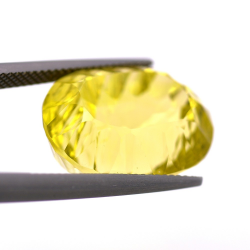 21.91ct Zitronenquarz Oval Schliff