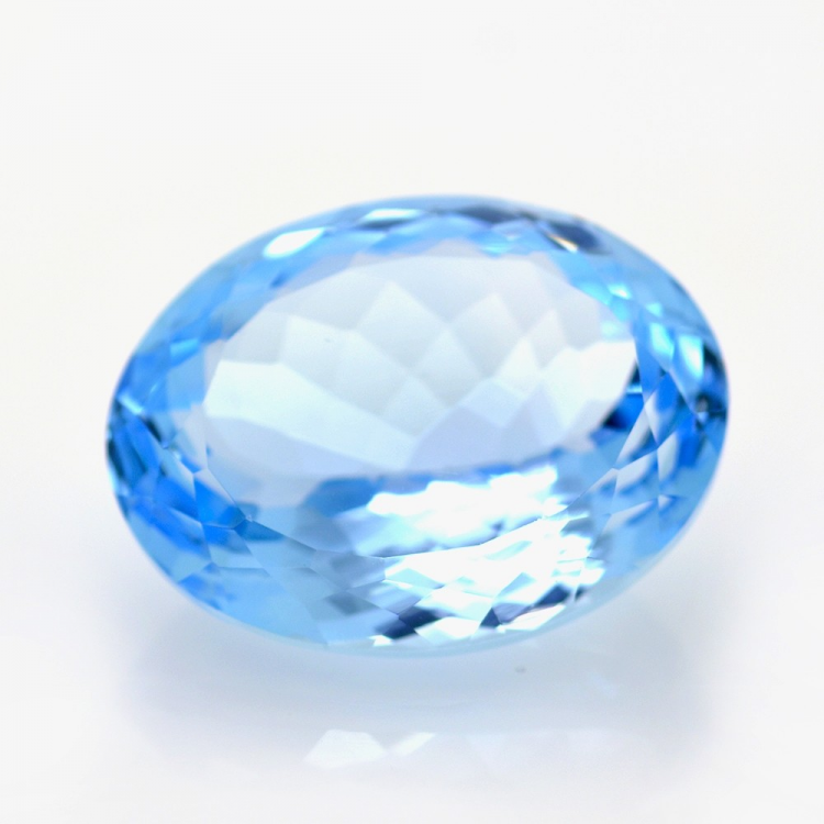 34.63ct Blue Topaz Oval Cut