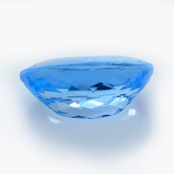 24.51ct Topazio Blu in Facetatto Ovale