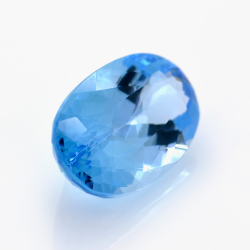 24.51ct Blue Topaz Oval Cut