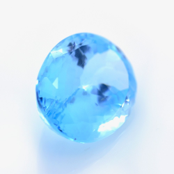 37.97ct Blue Topaz Oval Cut