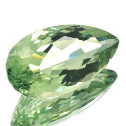 27.42ct Amatista Prasiolita Verde Talla Pera 28.4x15.5