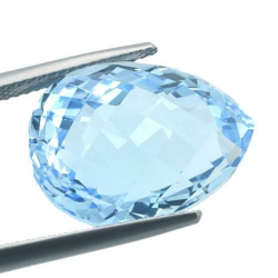 22.26ct.Blue Topaz Pear Cut