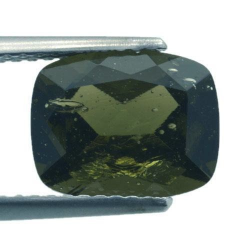 2.53ct. Moldavite Cushion Cut