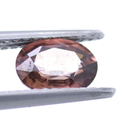 1.28ct Rosa Zirkon Oval Schnitt