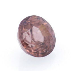 1.33ct Zircone Rosa Faccettato Rotondo