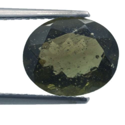 2.92ct.Moldavite Oval Cut