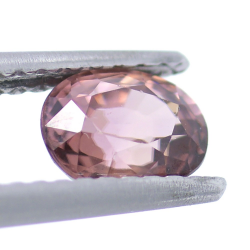 1.08ct Zircone Rosa Faccettato Ovale