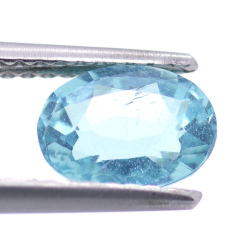 1.33ct Apatit Oval Schnitt