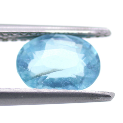 1.34ct Blue Apatite Oval Cut