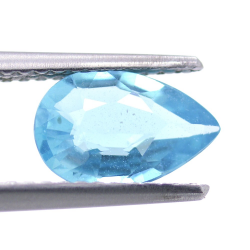 1.19ct Blue Apatite Pear Cut