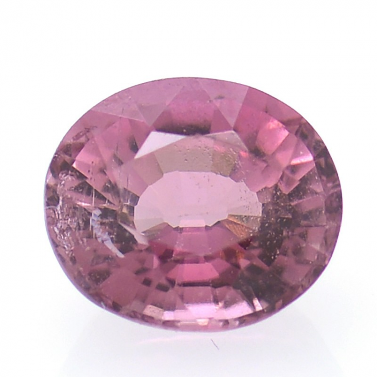 1,06 ct rosa Turmalin im Ovalschliff 6,65 x 5,77 mm