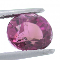 Tormalina rosa da 2,00 ct taglio ovale 7,95 x 6,60 mm