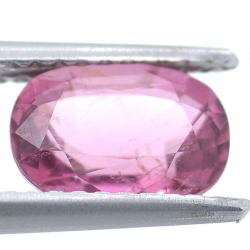 1.39ct Tourmaline Rose Taille Ovale 8.19x5.82mm