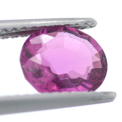 1.39ct Rosa Rubelit-Turmalin Oval Schnitt 7,54x6,71mm