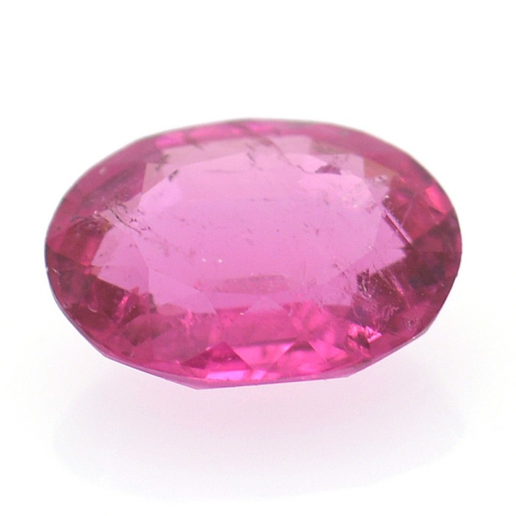 1.35ct Tourmaline Rose Taille Ovale 8,41x6,54mm