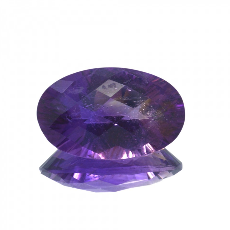 13.81ct Amethyst Oval Schnitt mit Schachbrett