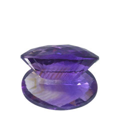 13.81ct Amethyst Oval Schnitt mit Schachbrett