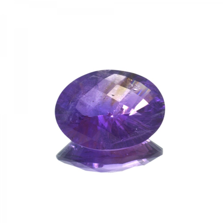 13.89ct Amethyst Oval Cut with Chessboard