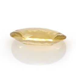 23.89ct Citrino Ovale Concavo Scacchiera