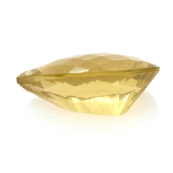 27.01ct Citrin Birne konkav Schachbrett