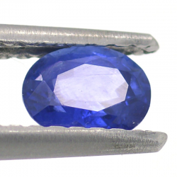 0,51 ct Saphir im Ovalschliff 5,28 x 4,17 mm