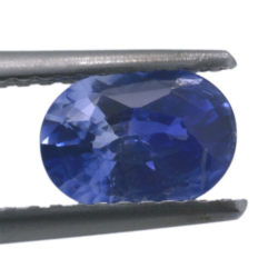 1,10 ct blauer Saphir im Ovalschliff 7,40 x 5,34 mm