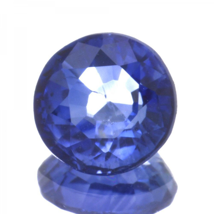 0,75 ct blauer Saphir im Ovalschliff 5,29 x 2,75 mm