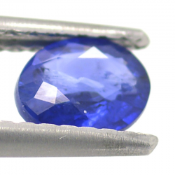 0.59ct Sapphire Oval Cut with Chessboard