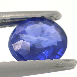 0.59ct Sapphire Oval Cut with Chessboard