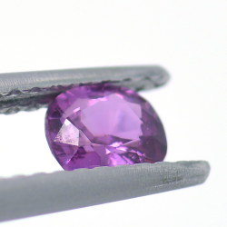 0.42ct Rosa Saphir Kissen Schnitt 4,58x4,10mm