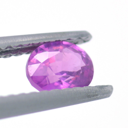 0.50ct Zaffiro Rosa Facettato Ovale 5,01x4,18mm