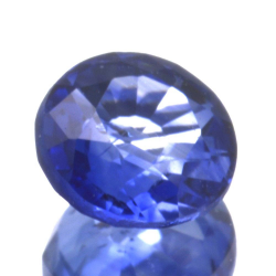 Zaffiro blu da 0,75 ct, taglio ovale, 5,29 x 2,75 mm