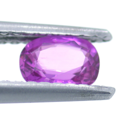 0.48ct Rosa Saphir Kissen Schnitt 5,26x3,98mm