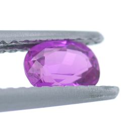 0.48ct Rosa Saphir Kissen Schnitt 5,26x3,98mm