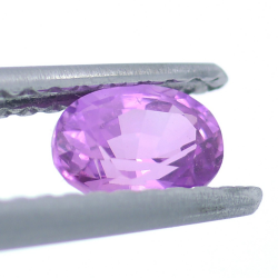 0.60ct Zafiro Rosa Talla Ovalada 5,46x4,00mm