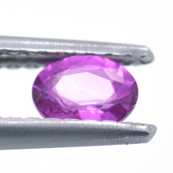 0.38ct Saphir Rose Taille Ovale 4,80x3,80mm