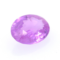 0.53ct Rosa Saphir Oval Schnitt 5,85x4,57mm